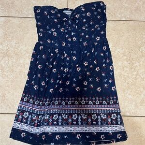 Floral Strapless Dress